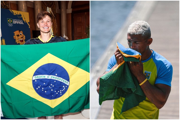  Raquel Kochhann e Isaquias Queiroz Serão Porta-Bandeiras do Brasil na Abertura dos Jogos Olímpicos de Paris 2024