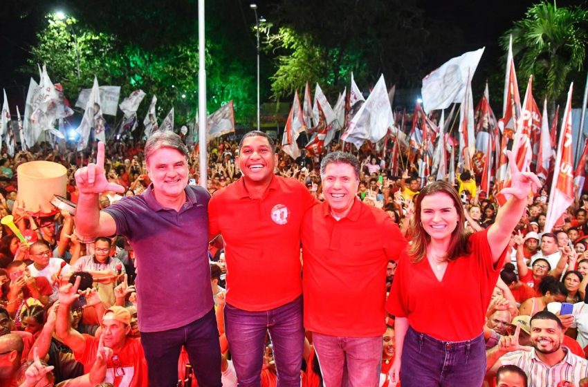  Lula Cabral Inicia Campanha no Cabo com Grande Ato Político ao Lado de Marília Arraes Candidato do SOLIDARIEDADE à Prefeitura do Cabo de Santo Agostinho, Lula Cabral, Mostra Força Política em Primeiro Ato de Campanha.