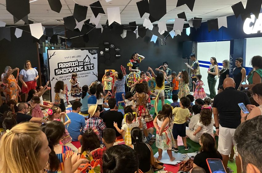 Ilana Ventura e tributo a Luiz Gonzaga animam programação junina gratuita no Shopping ETC Arraiá acontece nos dias 7 e 14 de junho, com atrações para toda a família, incluindo feira de troca de livros, contação de histórias e repertório especial com clássicos do Rei do Baião.