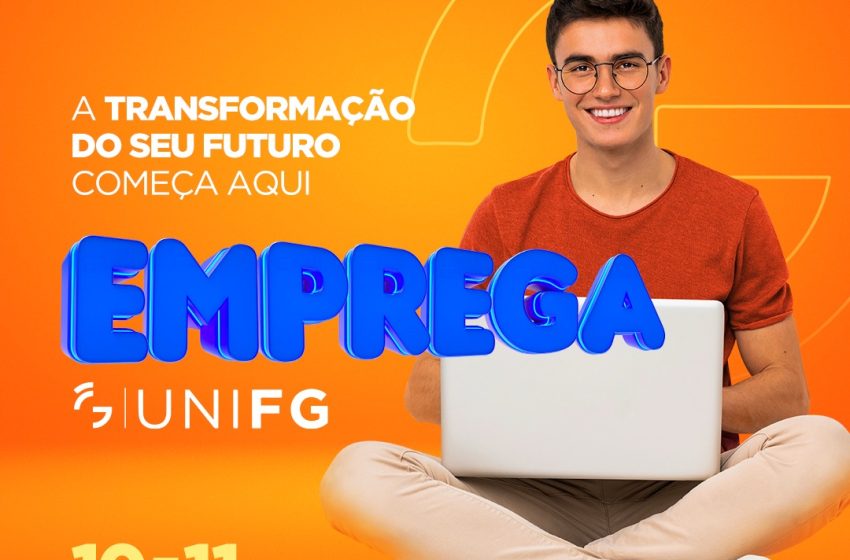 UNIFG realiza feira gratuita de empregabilidade com oficinas, workshops e seleção de candidatos Emprega UNIFG acontece nos dias 10 e 11 de junho no campus Piedade, com programação voltada ao mercado de trabalho e participação de empresas contratando.