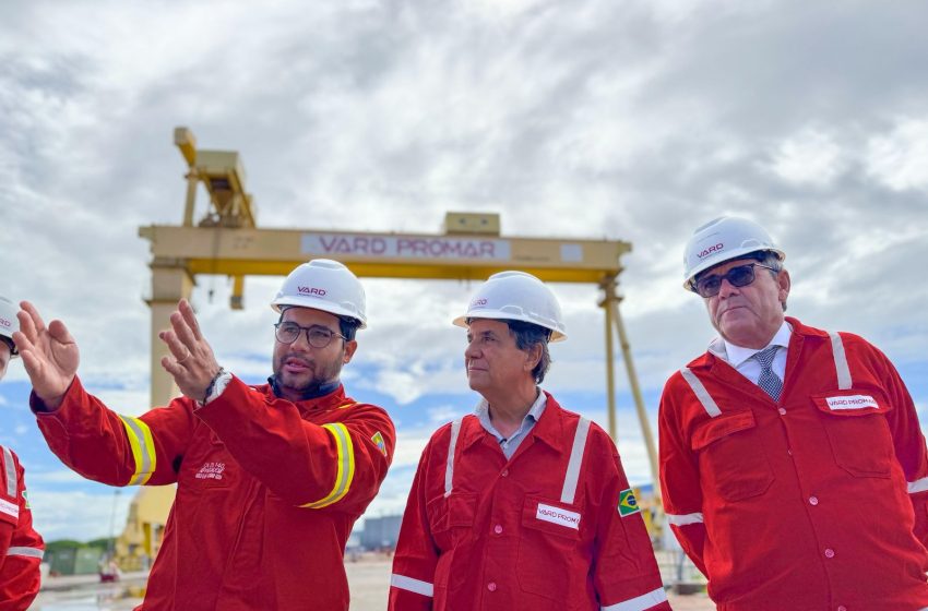 Carlos Santana amplia parcerias com a VARD PROMAR para geração de empregos em Ipojuca Prefeito reforça compromisso com a qualificação profissional e o desenvolvimento econômico ao alinhar novos projetos com empresa naval instalada no Complexo de Suape.