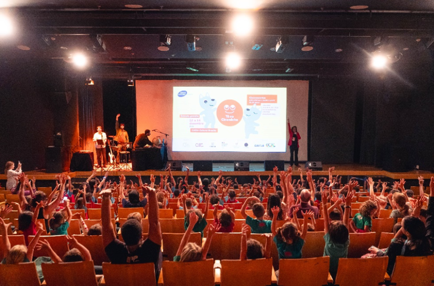  CAIXA Cultural Recife recebe projeto infantil “Tô no Cineminha” com cineconcertos internacionais gratuitos Programação de 16 a 18 de outubro apresenta curtas-metragens com trilha ao vivo, oficinas e atividades lúdicas para bebês e crianças de até 6 anos.