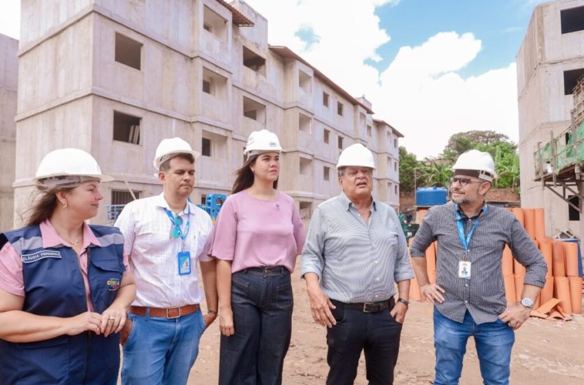 Prefeitura de Olinda visita Residencial Sapucaia e Aguazinha, que beneficiará famílias próximas ao Canal Lava-Tripas Obra habitacional terá 200 unidades e entrega está prevista para julho de 2026, integrando programa de requalificação urbana e obras de infraestrutura.