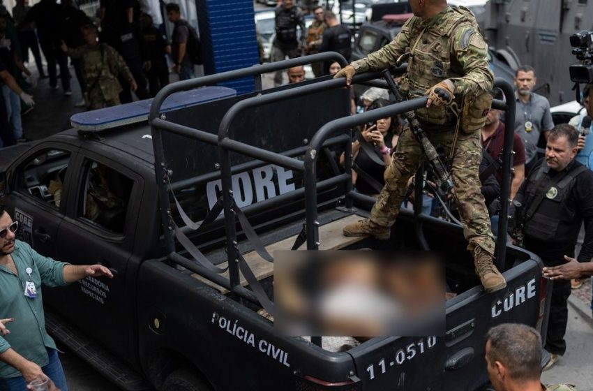 Megaoperação no Rio contra o Comando Vermelho deixa 60 mortos e 81 presos