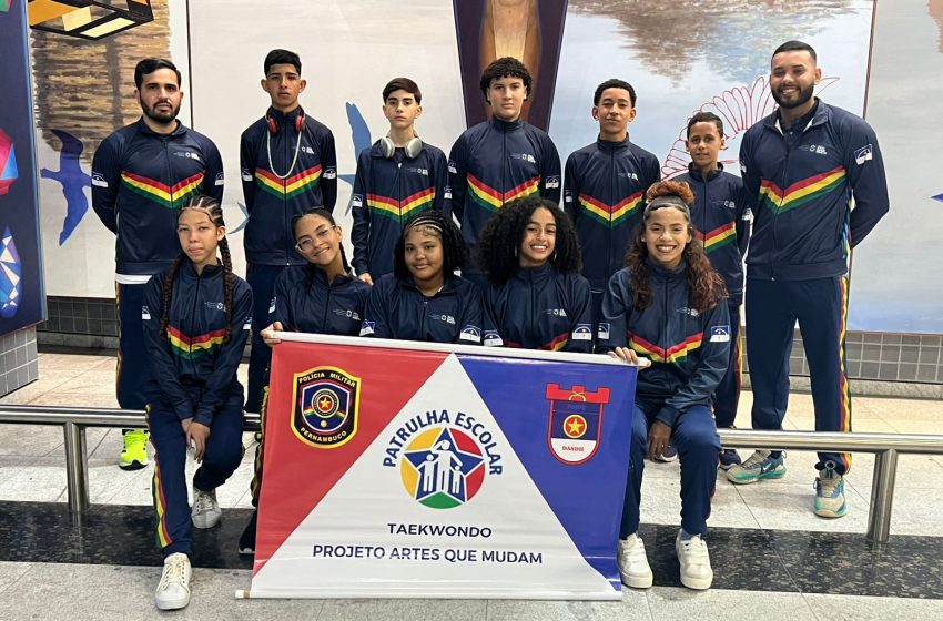  Projeto social da PMPE leva jovem atleta para competição nacional de taekwondo Aos 14 anos, Hennry Alves representa Pernambuco nos Jogos Escolares Brasileiros e mostra como o esporte transforma realidades nas comunidades.