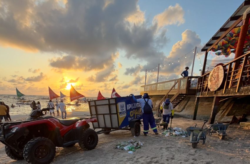  Prefeitura de Ipojuca reforça limpeza urbana no Réveillon 2026 em Porto de Galinhas Operação especial mobilizou 263 profissionais, 29 equipamentos e recolheu cerca de 140 toneladas de resíduos durante as festas de fim de ano.