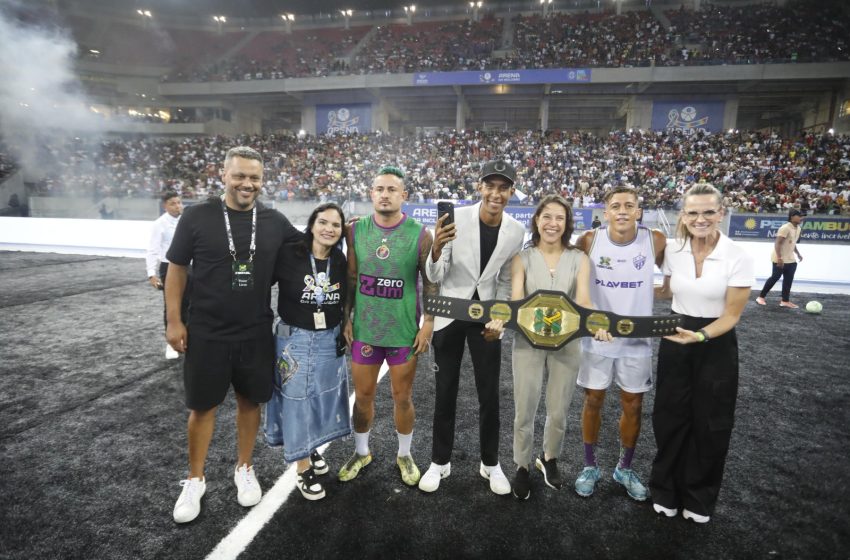  Raquel Lyra prestigia final do X1 Brazil na Arena de Pernambuco, em marco histórico do esporte Evento reuniu mais de 11 mil pessoas, foi transmitido ao vivo para oito países e levou a modalidade, pela primeira vez, para dentro de um estádio de futebol