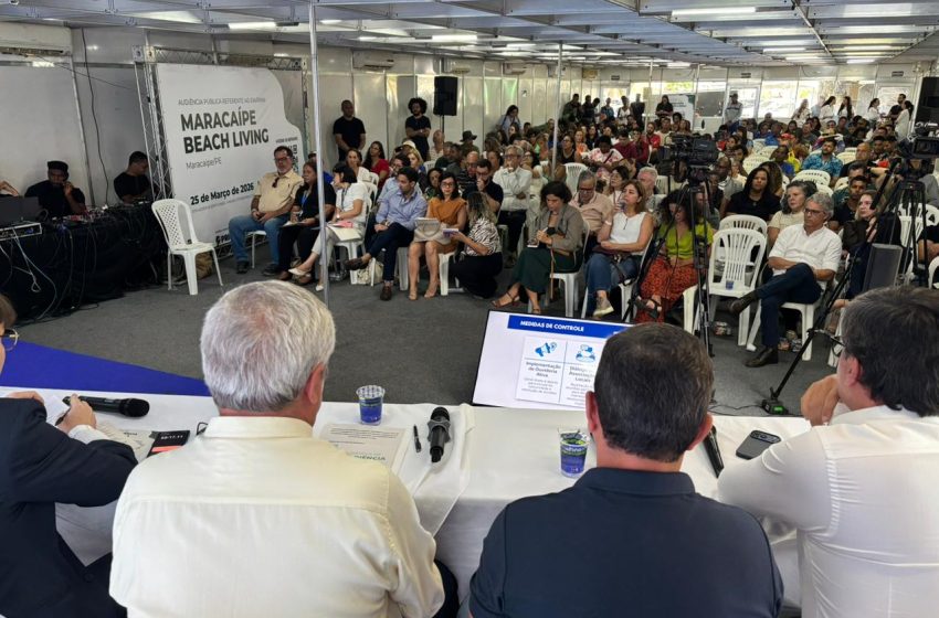  CPRH realiza audiência pública sobre Maracaípe Beach Living e ouve moradores de Ipojuca Estudo de impacto ambiental do empreendimento é apresentado e população tem oportunidade de enviar sugestões até 6 de abril