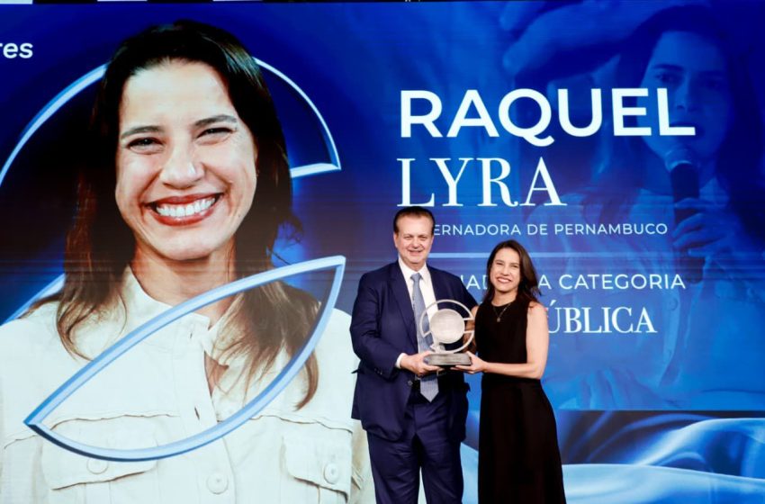  Raquel Lyra recebe Prêmio Mulheres Exponenciais 2026 e defende mais mulheres no poder Premiação concedida pela Esfera Brasil reconhece atuação na gestão pública; gestora destacou políticas como o Mães de Pernambuco e o Cuida PE Mulher