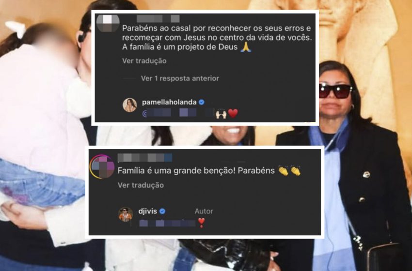  Pâmella Holanda e DJ Ivis revelam que estão esperando um bebê novamente, um ano após a reconciliação do casamento.