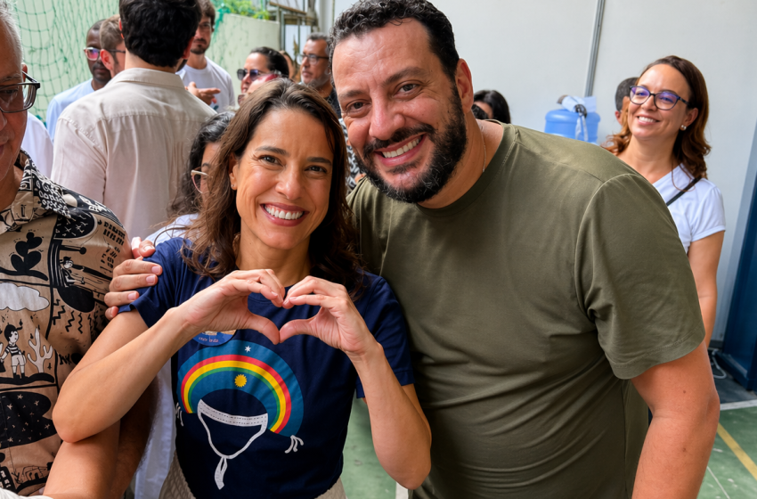  Robson Ouro Preto acompanha Raquel Lyra durante Feira da Cidadania na Macaxeira, no Recife
