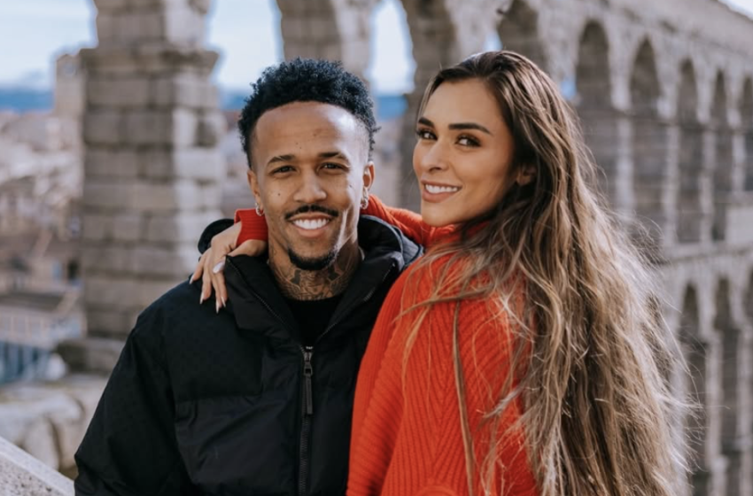  Tainá Militão e Éder Militão em momento descontraído após o atleta refutar alegações