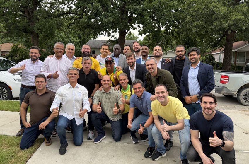  Coronel Feitosa participa de encontro com Eduardo Bolsonaro no Texas ao lado de lideranças bolsonaristas Deputado estadual pernambucano integrou comitiva de aliados da direita em reunião realizada em Dallas e reforçou apoio ao ex-presidente Jair Bolsonaro e à família Bolsonaro