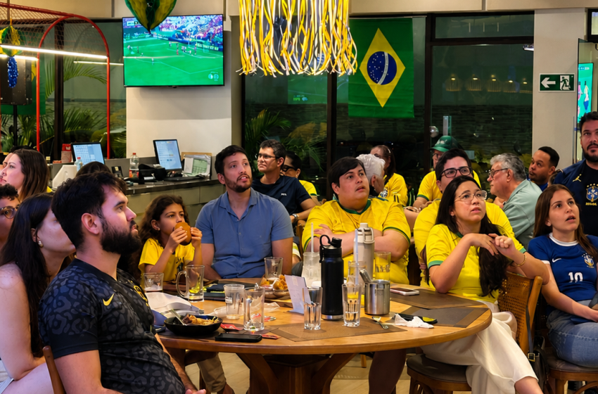 Arena Hub promove programação especial para Brasil x Japão com samba, telão e gastronomia no Recife Hub Food, no Rosarinho, abre a partir das 11h desta segunda-feira (29) com transmissão da partida, roda de samba, Espaço Kids, sorteios e opções gastronômicas de 12 restaurantes para os torcedores