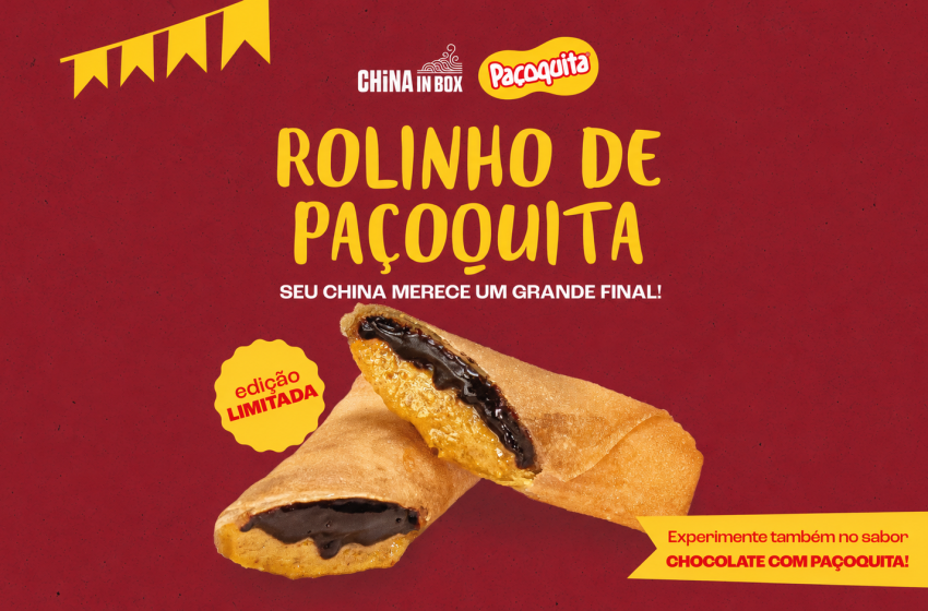  Paçoquita e China in Box se unem em collab inédita para celebrar as festas juninas com edição limitada de harumakis doces