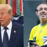  Trump revela ter solicitado à Fifa a revogação do cartão vermelho aplicado por árbitro brasileiro na Copa de 2026